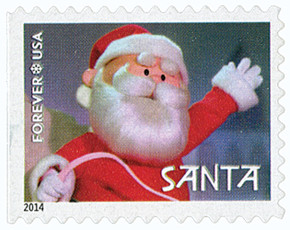 4948 - 2014 First-Class Forever Stamp - Rudolph the Red-Nosed Reindeer: Santa