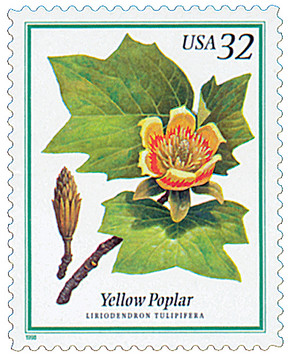 3195 - 1998 32c Flowering Trees: Yellow Poplar
