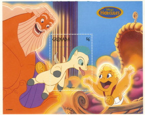 MDS327D - 1998 Disney's Hercules, Mint Souvenir Sheet, Grenada