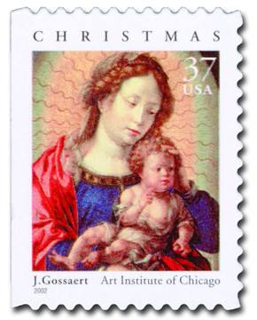 3675 - 2002 37c Traditional Christmas: Madonna and Child