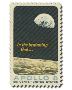 1371 - 1969 6c Apollo 8 Moon Orbit