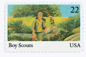 2161 - 1985 22c International Youth Year: Boy Scouts 2161 - 1985 22c International Youth Year: Boy Scouts