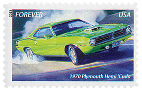 4747 - 2013 First-Class Forever Stamp - Muscle Cars: 1970 Plymouth Hemi 'Cuda