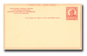 UX7 - 1881 1c Liberty, Black, Buff, Postal Card - Mystic Stamp Company