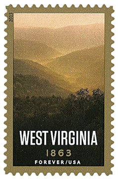 4790 - 2013 First-Class Forever Stamp - Statehood: West Virginia Sesquicentennial