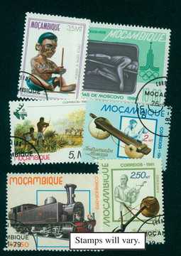 MP1676 - Mozambique, 300 Different Stamps