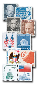 YS1970-79D - 1970-79 Complete Regular Issue Decade Set, 64 stamps