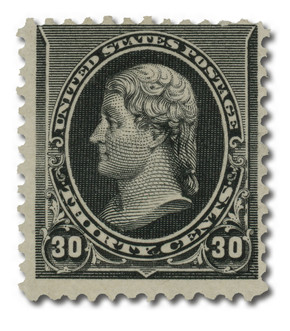 228 - 1890 30c Thomas Jefferson, Black