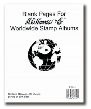 GS301 - HE Harris Worldwide Blank Album Pages, Package of 64