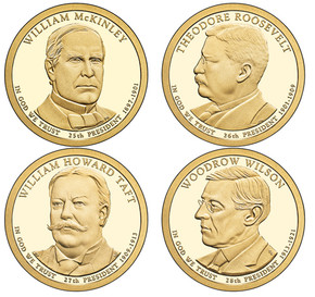 M11309 - 2013 US Presidents Coins, D Mint set of 4