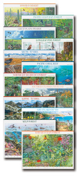 3611 - 2002 34c Nature of America: Longleaf Pine Forest - Mystic
