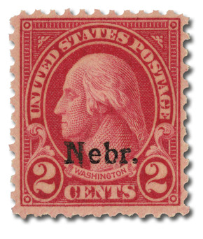 679 - 1929 10c James Monroe, Orange Yellow, Nebraska Overprint
