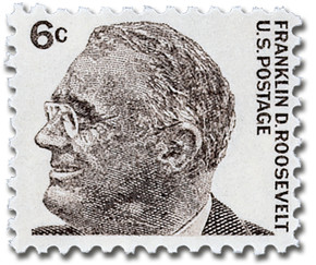 1284 - 1966 6c Prominent Americans: Franklin D. Roosevelt