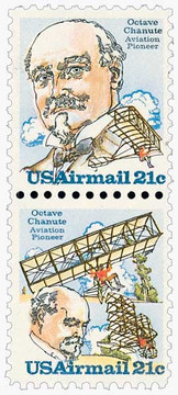 C93-94 - 1979 21c Octave Chanute & Bi Plane Hang Glider