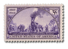 922 - 1944 3c Completion of First Transcontinental Railroad