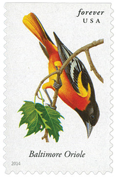 4886 - 2014 First-Class Forever Stamp - Songbirds: Baltimore Oriole