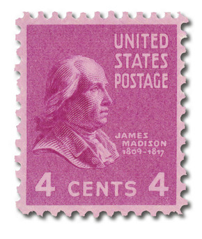 815 - 1938 10c John Tyler, Brown Red, Perf. 11x10.5 - Mystic Stamp