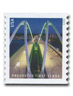 5810 - 2023 25c Presort Bridges: Iowa-Illinois Memorial Bridge- Bettendorf, Iowa to Moline, Illinois