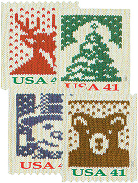 4211-14 - 2007 41c Contemporary Christmas: Holiday Knits, vending booklet 4211-14 - 2007 41c Contemporary Christmas: Holiday Knits, vending booklet