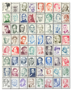 1844/2943 - 1980-99 Great Americans Series, Complete Set of 64 Stamps