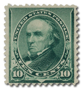 226 - 1890 10c Daniel Webster, Green