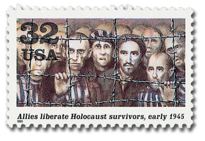 2981e - 1995 32c World War II: Allies Liberate Holocaust Survivors