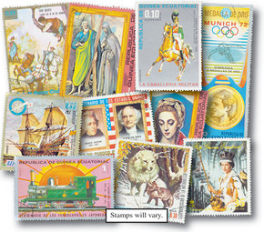 M4503 - Equatorial Guinea, 400 Different Stamps, Large