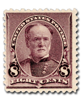 223 - 1890 5c Ulysses S. Grant, Chocolate - Mystic Stamp Company