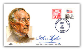81411 - 1985 PRS John Tyler Commemorative Cover