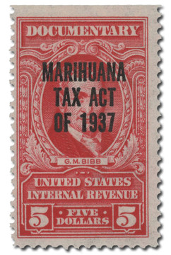 RJM6 - 1962 $5 Marihuana Tax, Carmine