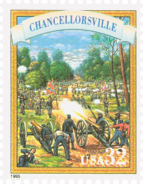 2975p - 1995 32c Civil War: Chancellorsville