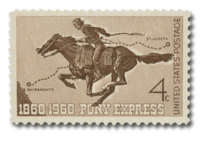 1154 - 1960 4c Pony Express Centennial