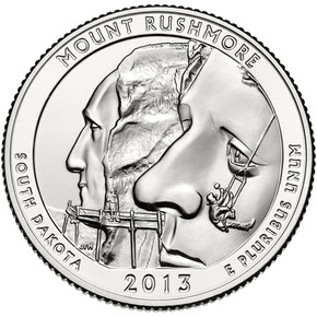 CNSDMR25D - 2013 Mount Rushmore Natl. Memorial Quarter, D mint