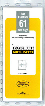 SM938 - Scott Mount 215 x 61mm (8.46 x 2.4") US Blocks, Israel Tabs  15 pack