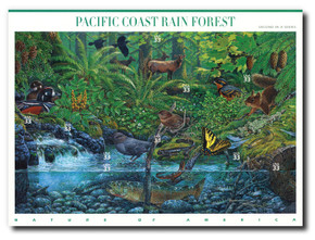 3611 - 2002 34c Nature of America: Longleaf Pine Forest - Mystic