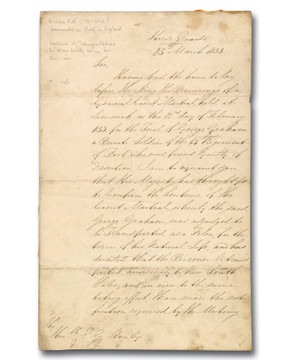MA1968 - 1833 Handwritten Letter by Sir Rowland Hill