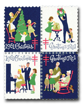 WX211 - 1961 National Tuberculosis Association Christmas Seal, Perf. 11