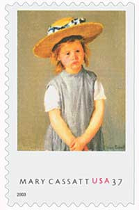 3807 - 2003 37c Mary Casatt Paintings: "Child in a Straw Hat"