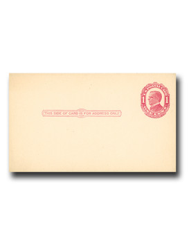 UX24 - 1911 1c William McKinley, Red, Cream, Postal Card