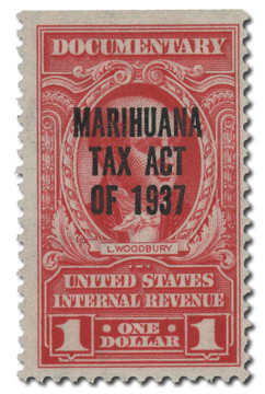 RJM5 - 1962 $1 Marihuana Tax, Carmine