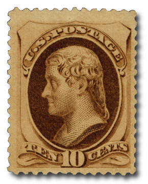 185 - 1879 5c Zachary Taylor, Blue, Soft Paper, Perf. 12 - Mystic