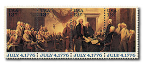 1691-94 - 1976 13c Declaration of Independence
