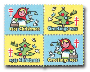 WX223 - 1965 National Tuberculosis Association Christmas Seal, Perf. 11