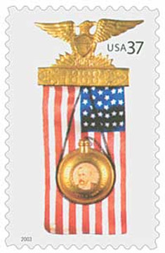 3777 - 2003 37c Presidential Campaign Badge