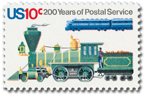 1573 - 1975 10c U.S. Postal Services Bicentennial: Locomotives