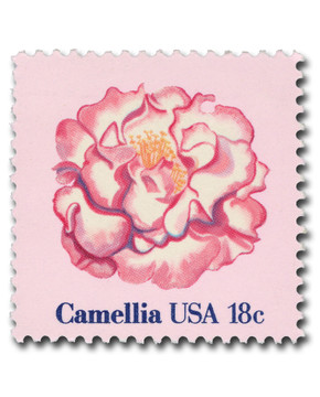 1877 - 1981 18c Flowers: Camellia