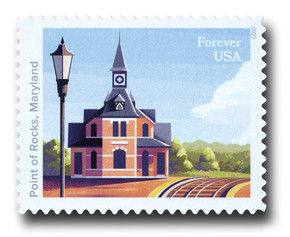 5758 - 2023 First-Class Forever Stamp - Historic Railroad Stations: Point of Rocks Station, Maryland