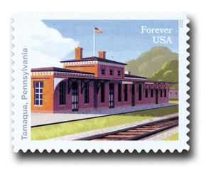5761 -  2023 First-Class Forever Stamp - Historic Railroad Stations: Tamaqua Station, Pennsylvania