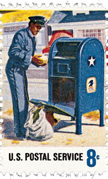 1490 - 1973 8c Postal Service Employees: Mail Pickup