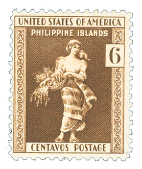 PH385 - 1935 6c La Filipina, Dark Brown, Philippine Islands